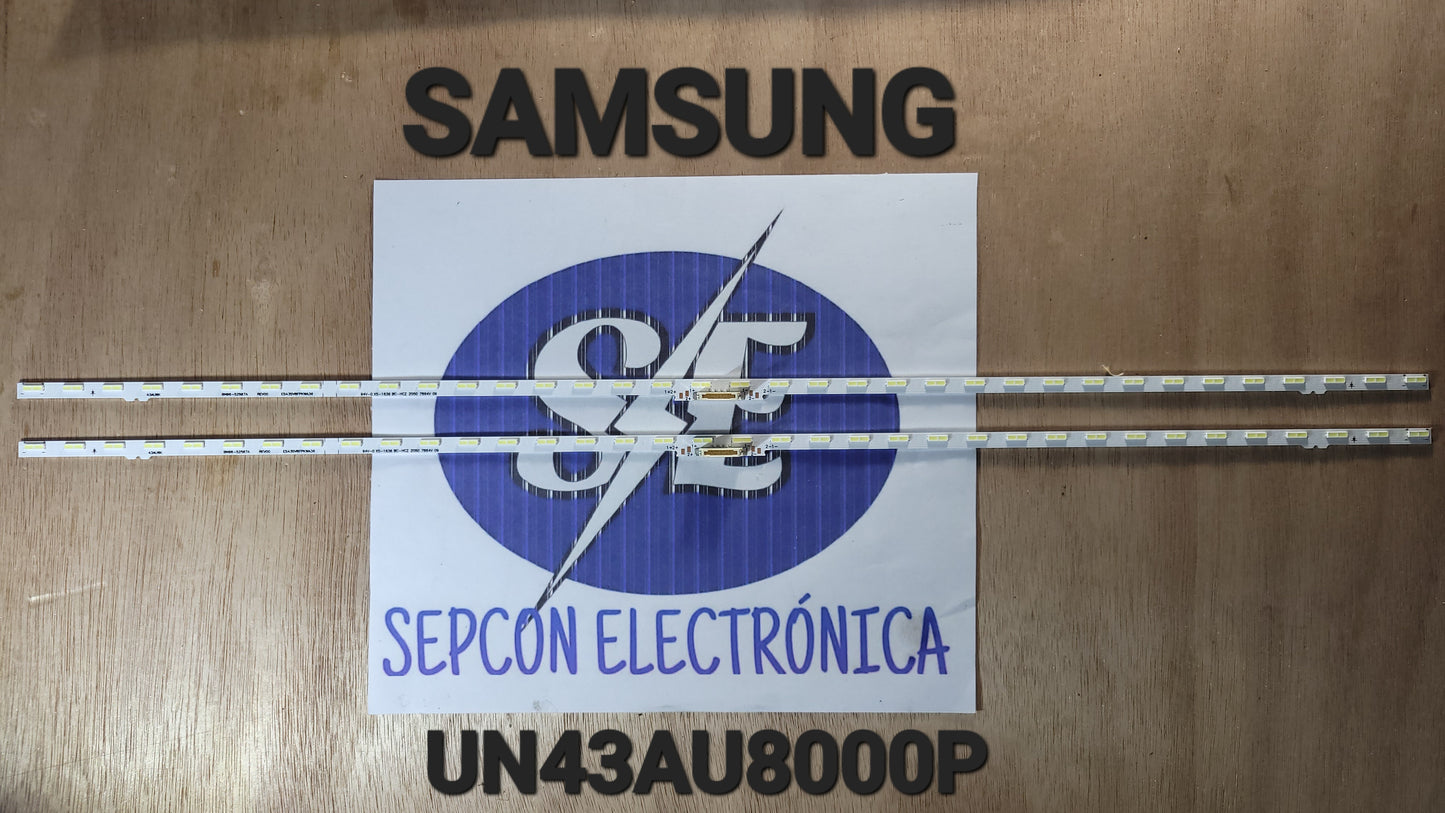 Tira LED para televisión SAMSUNG " UN43AU8000