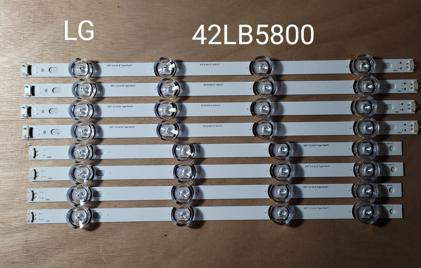 Tira LED para televisión LG 42" 42LB5600, 42LB5650, 42LB572, 42LB580 42LB5610, 42LF5600, 42LF6200, LB5610, LB6300, 42LB561