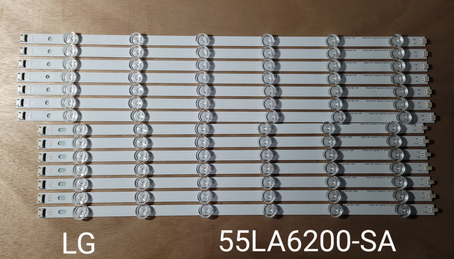 Tira LED para televisión LG 55" 55LA6200, 55LA6200, 55LN613, 55LS620, 55LS6205
