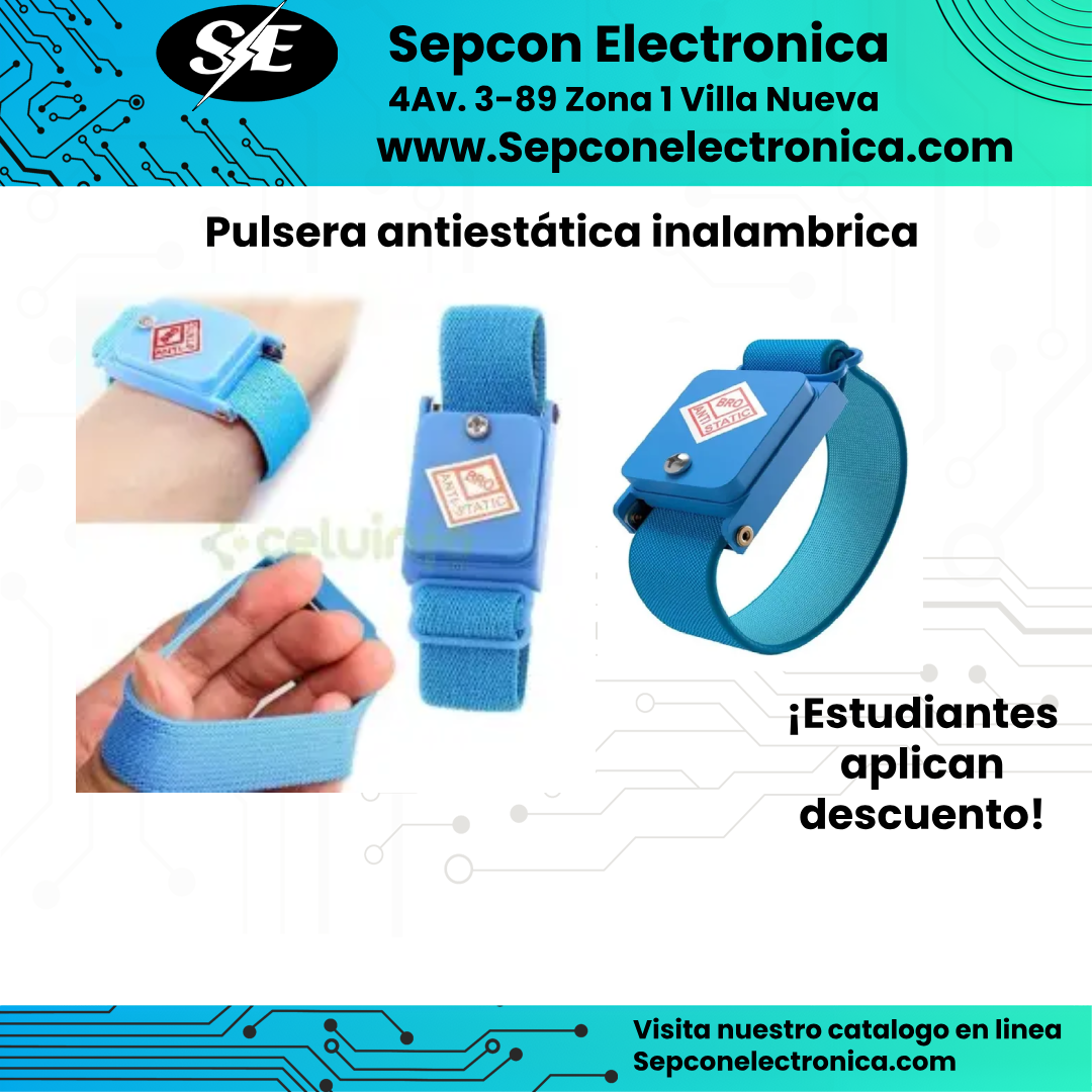 Pulsera antiestática Inalámbrica (no necesita conexión a tierra)