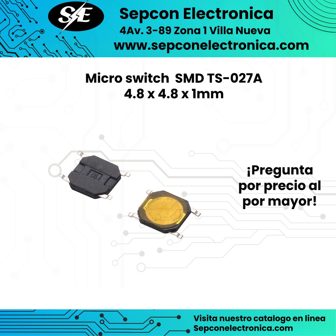 Micro switch SMD TS-027A 4.8 x 4.8 x 1mm