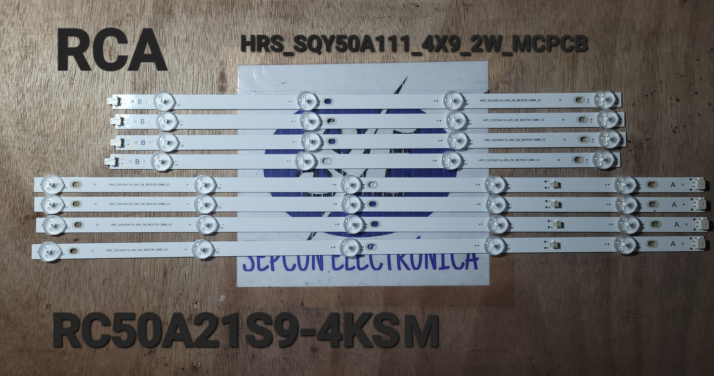 Tira LED para televisión RCA " RC50A21S9-4KSM