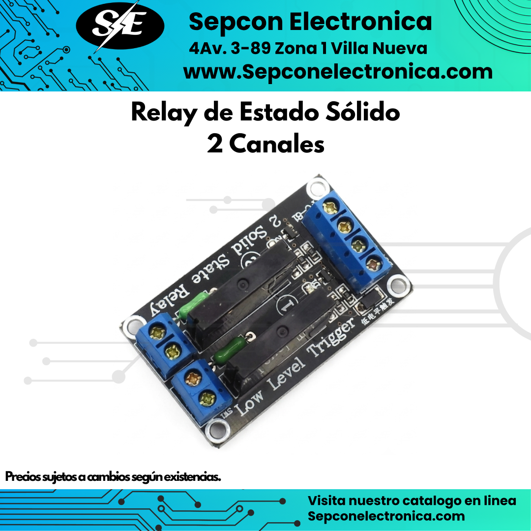 Módulo Relay Estado Sólido OMRON 2 Canales 5VDC G3MB-202P 2A 240VAC