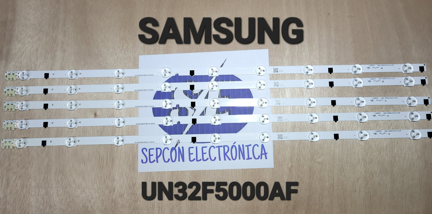Tiras LED para televisión Samsung de 32 Pulgadas 32F5000AF, UN32F6300AF, UN32F5300