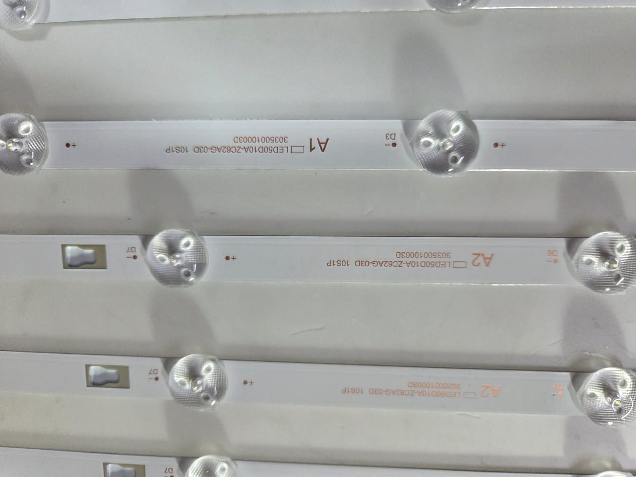 Tira LED para televisión RCA, JVC y HAIER RC50RK LED TV SET RCA RC50RK HAIER 5 SMART JVC LT-50MCS780 LT-50KB608 LED50D10A ZC62AG 03D 10S1P