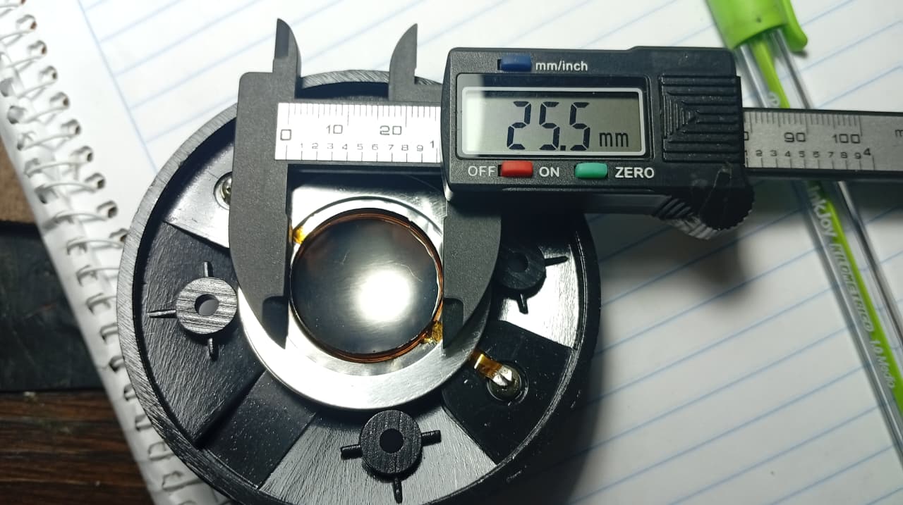 Membrana de repuesto TDE - 24VC diámetro bobina 25.5 mm y Base 79.5 mm
