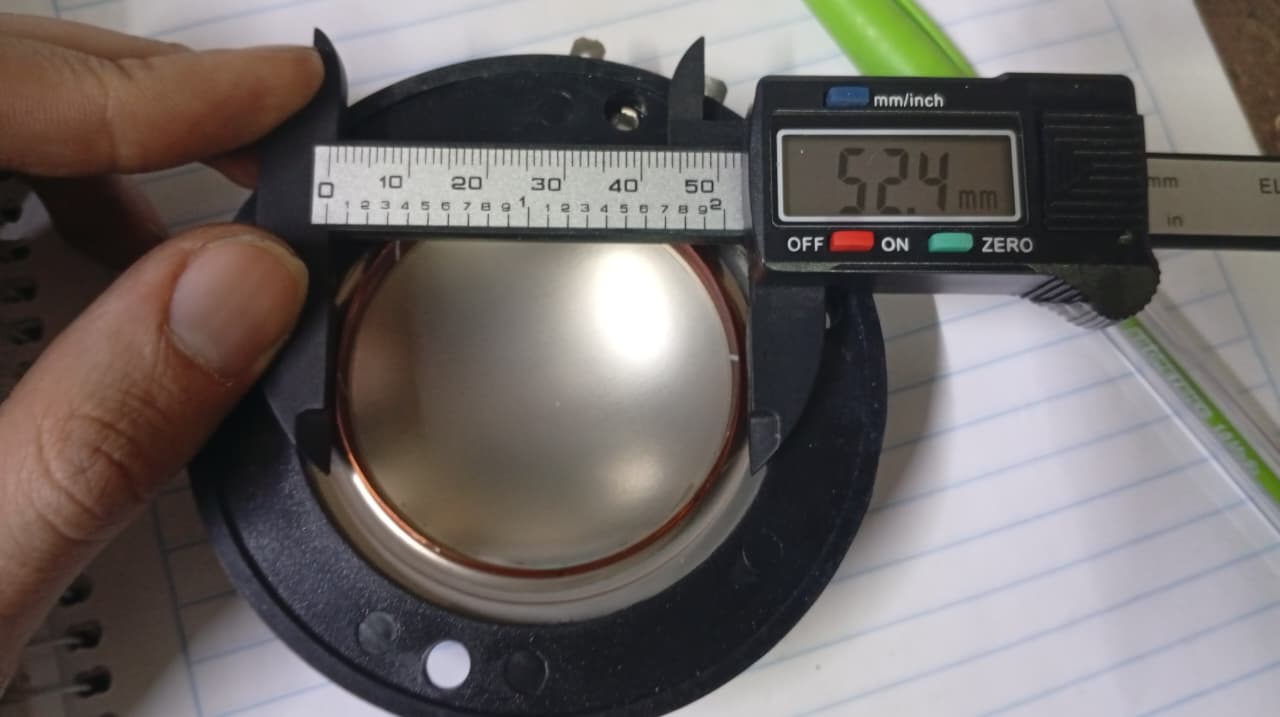 Membrana de repuesto MV - 5005 VC diámetro bobina 52.5 mm y Base 90 mm