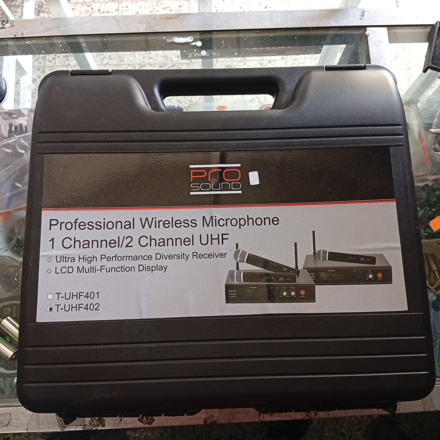 Par de Micrófonos Inalámbricos UHF Pro Sound UHF402 (2 canales)