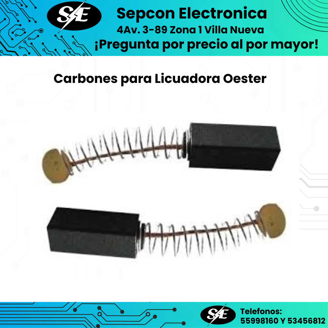 Carbones para Licuadora Oster