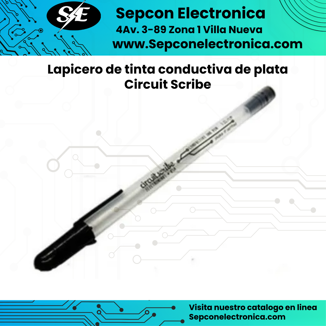 Lapicero de tinta conductiva de plata  Circuit Scribe