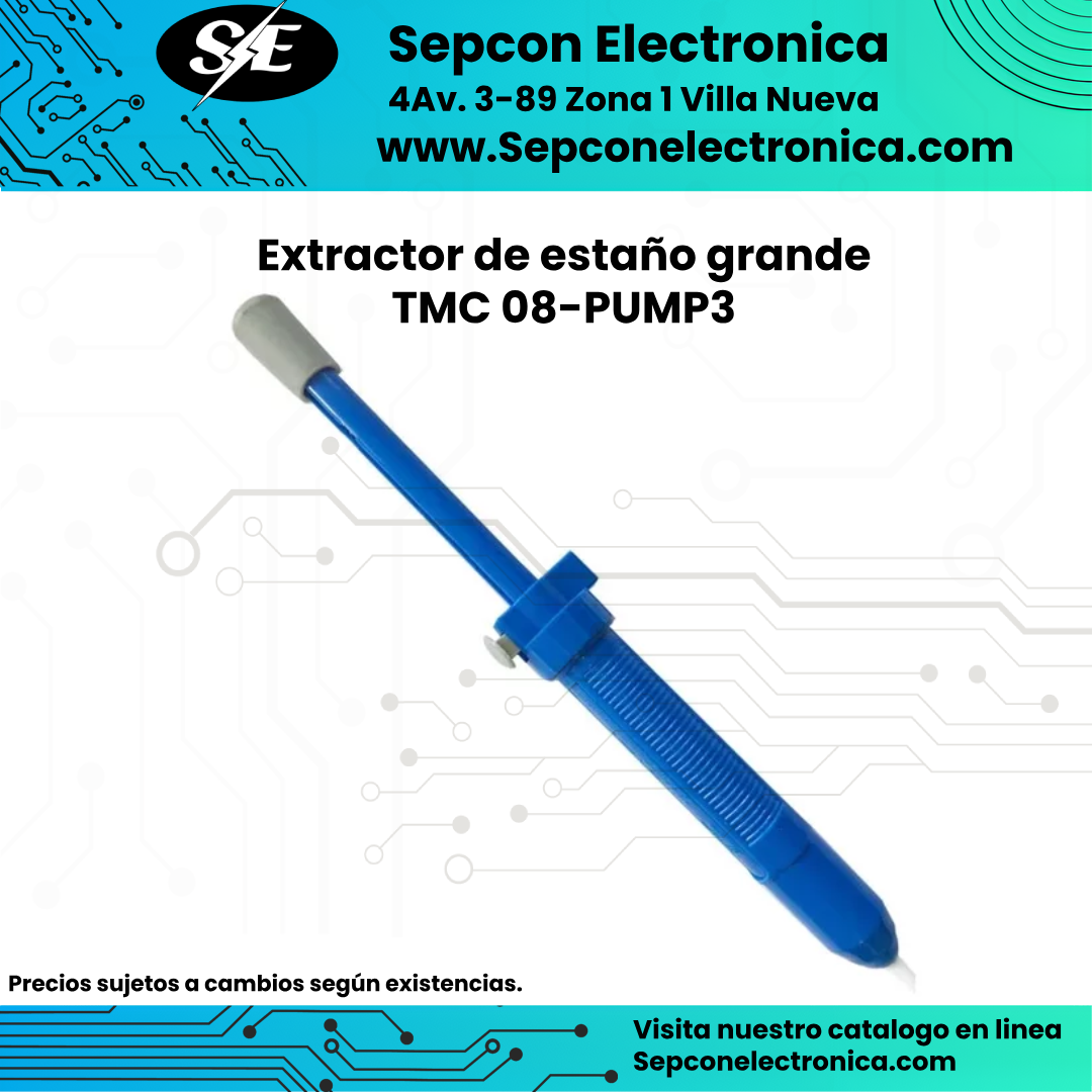 Extractor desoldador de Estaño azul grande TMC 08-PUMP3