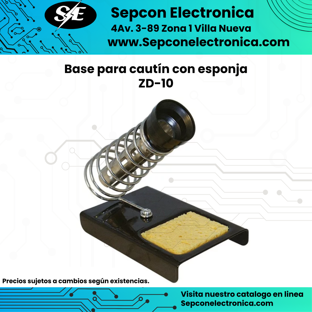 Base para cautín con esponja ZD-10