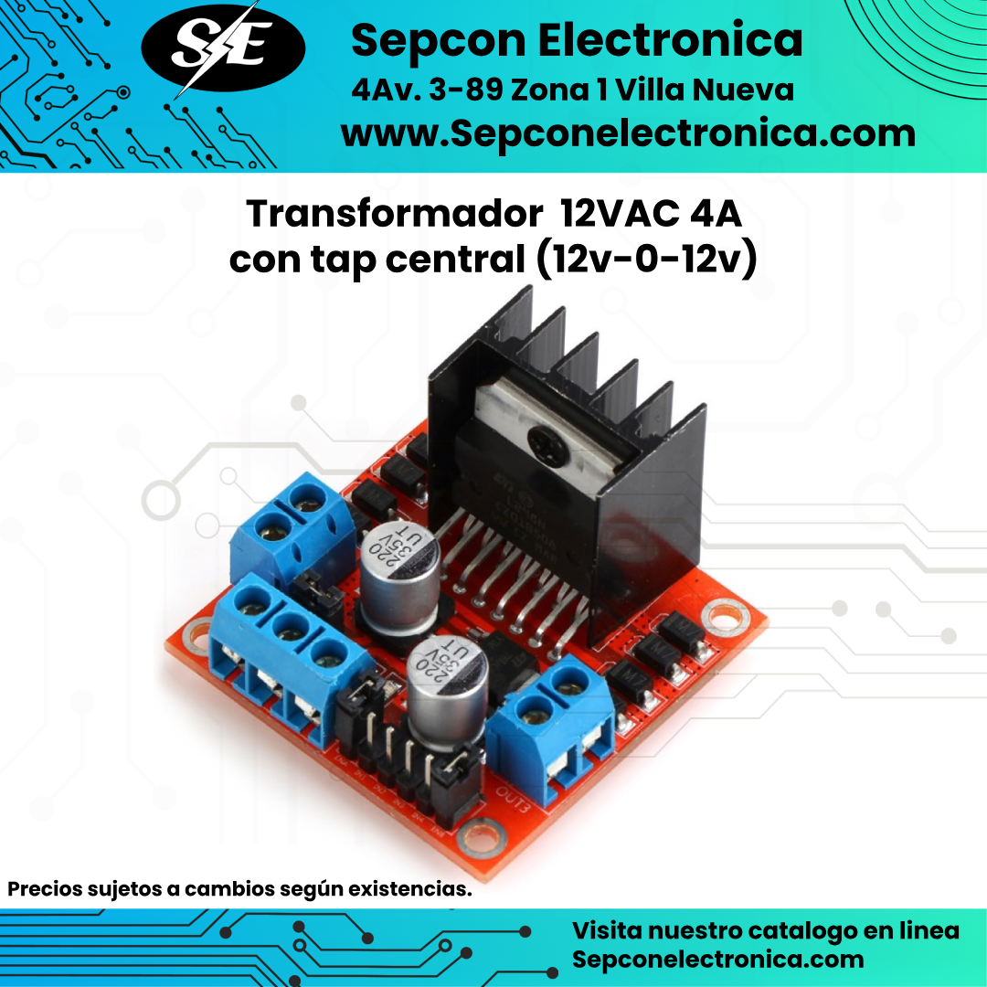 Modulo controlador de motores L298N