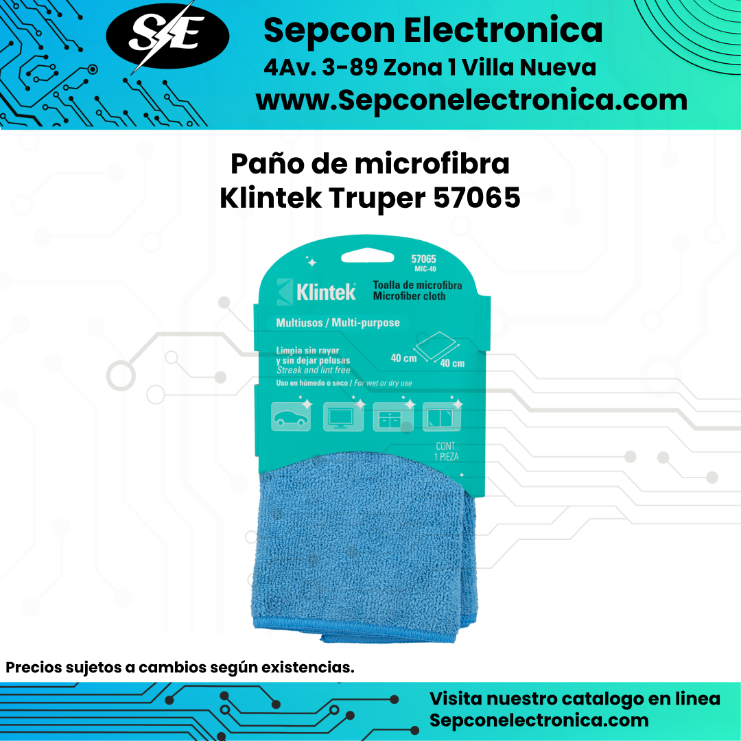 Paño de microfibra Klintek Truper 57065