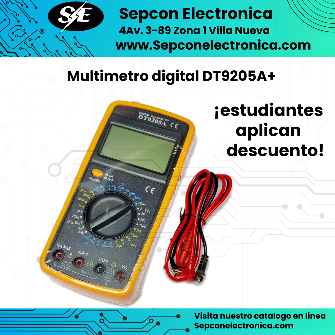 Multímetro digital  DT9205+
