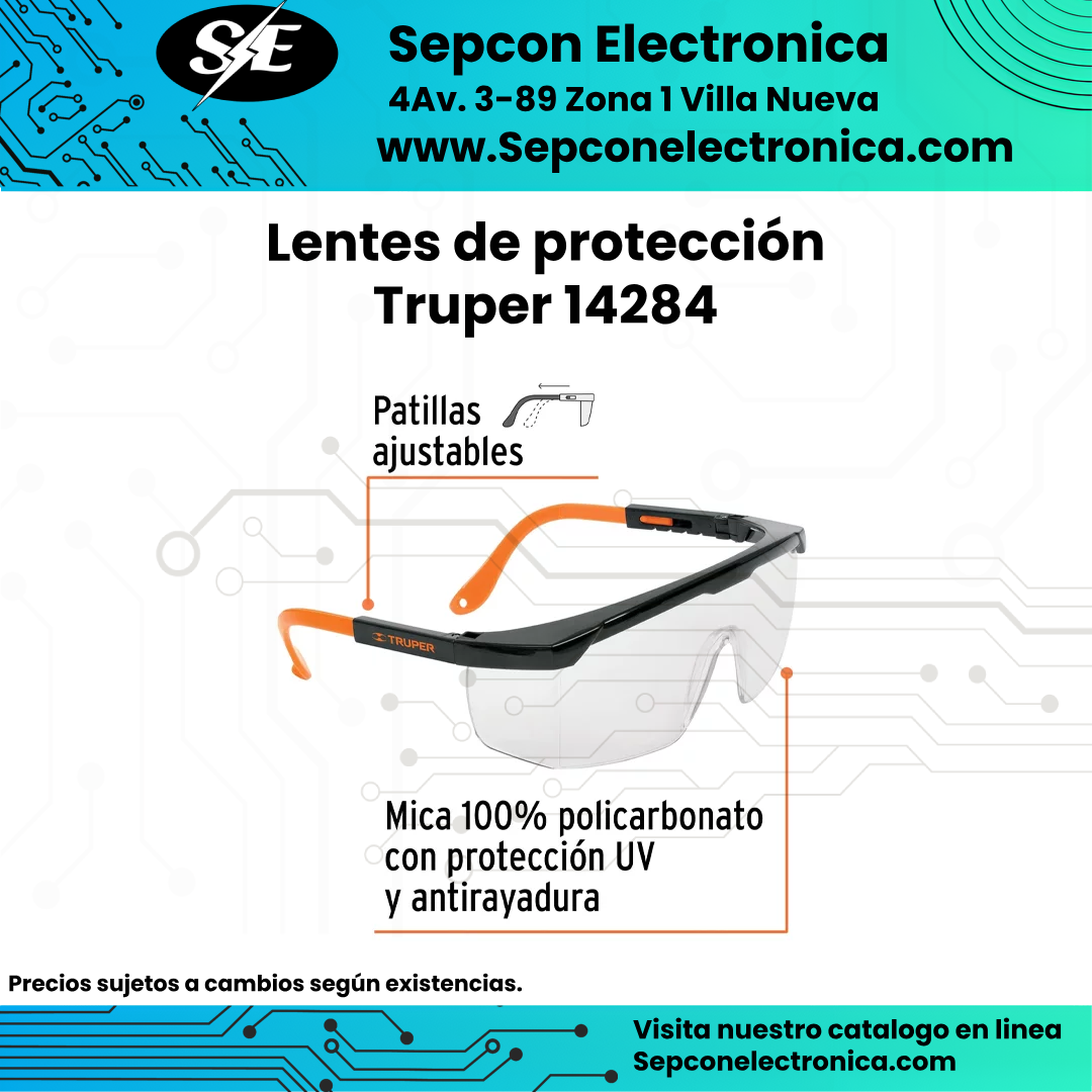 Lentes de protección industrial Truper 14284