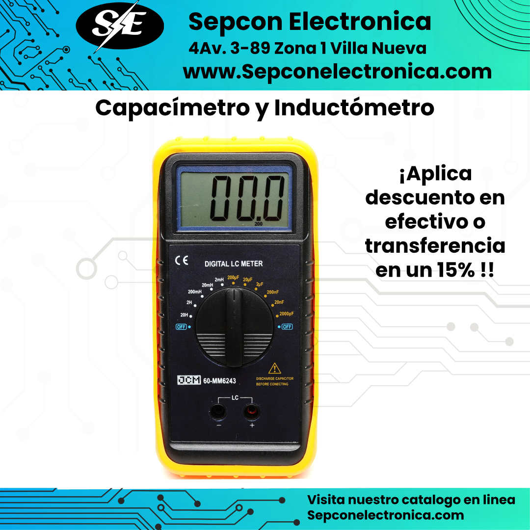Capacímetro e Inductómetro Profesional JCM 60-mm6243