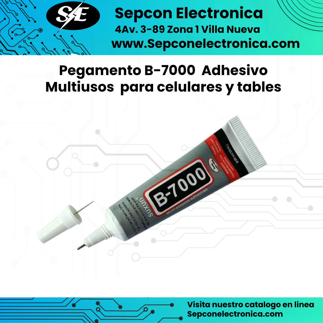 Pegamento B-7000 Adhesivo Multiusos para celulares y tables 50ml