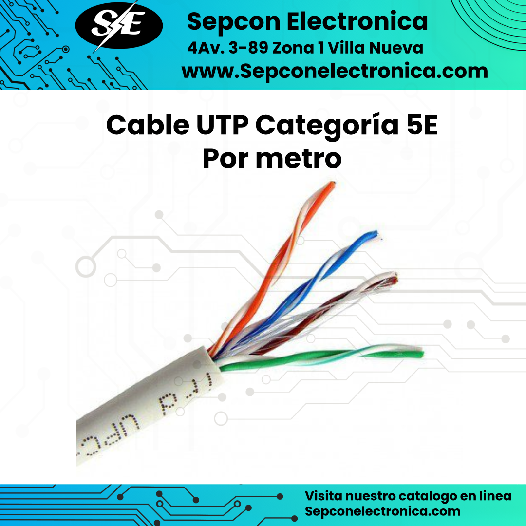 Cable UTP Categoría 5E Por metro
