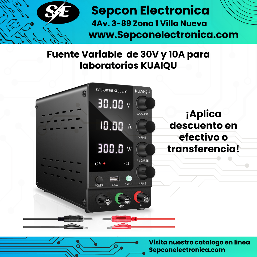 Fuente de Alimentación Variable KUAIQU 30V 10A