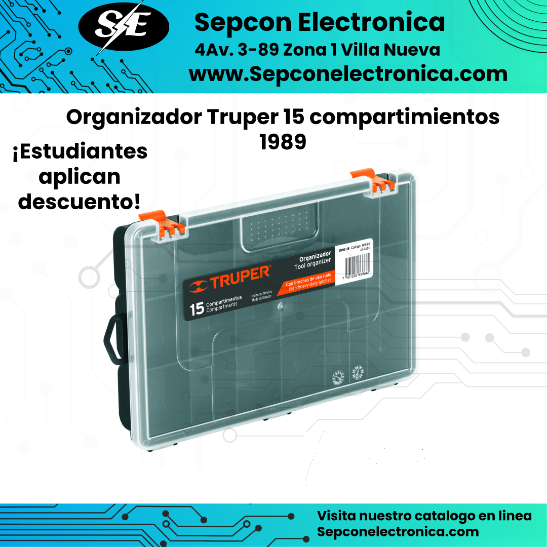 Organizador Truper 15 compartimientos 19896