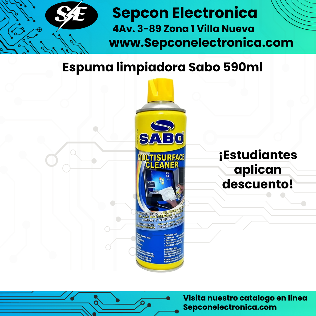 Espuma limpiadora Sabo 590ml