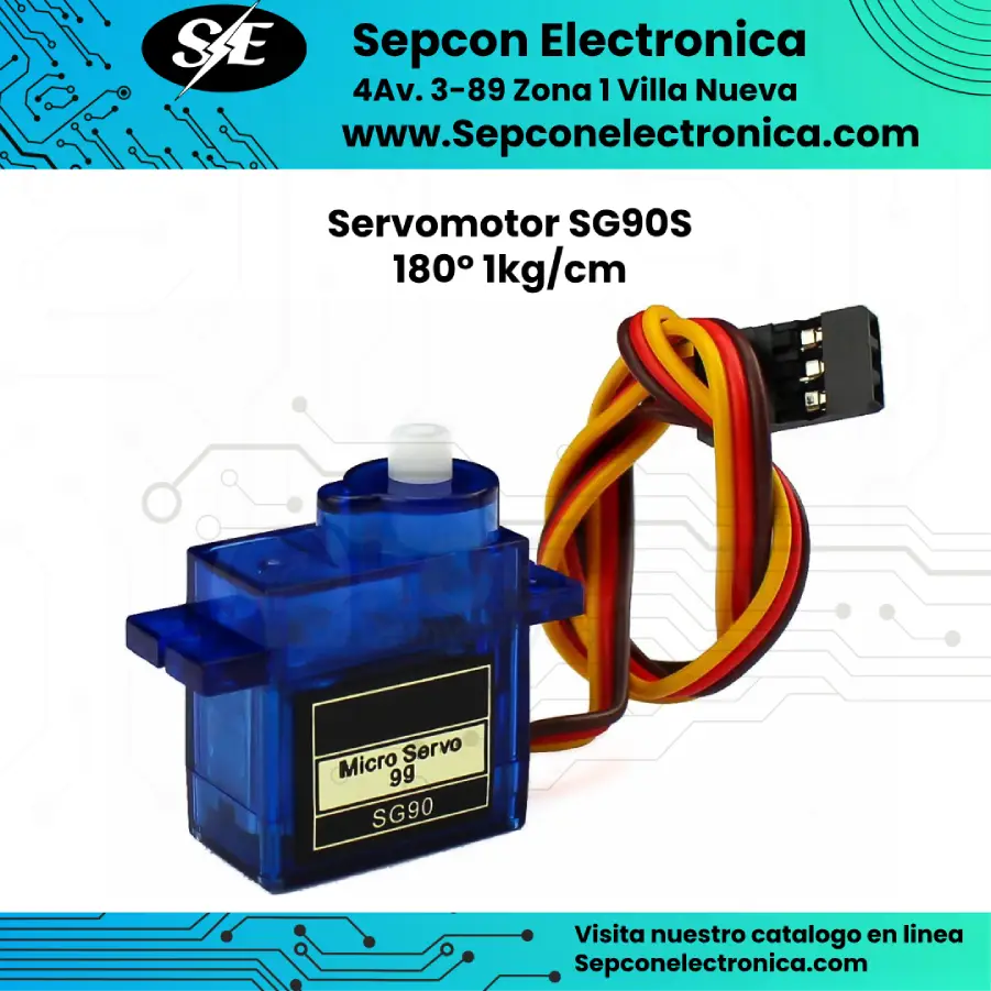 Servomotor SG90S 180° 1kg·cm