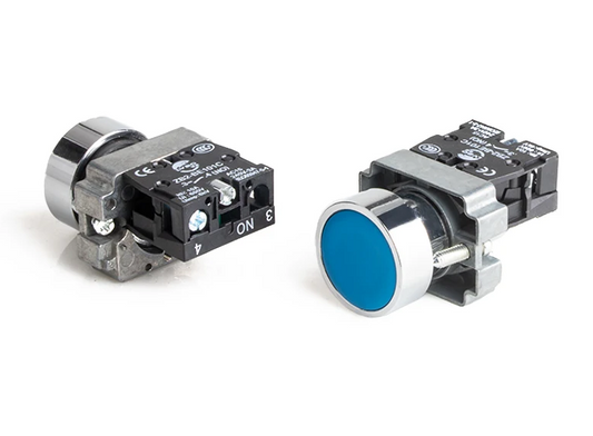 Pulsador industrial de un polo sin luz ZB2-BE102