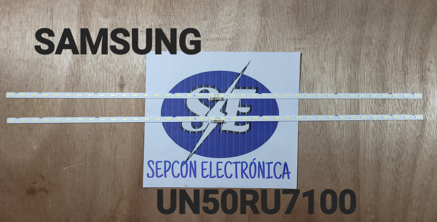 Tira LED para televisión SAMSUNG 50" UN50RU7100,  UE50NU7020, UN50NU7100, 50NU6900, UA50NU7800