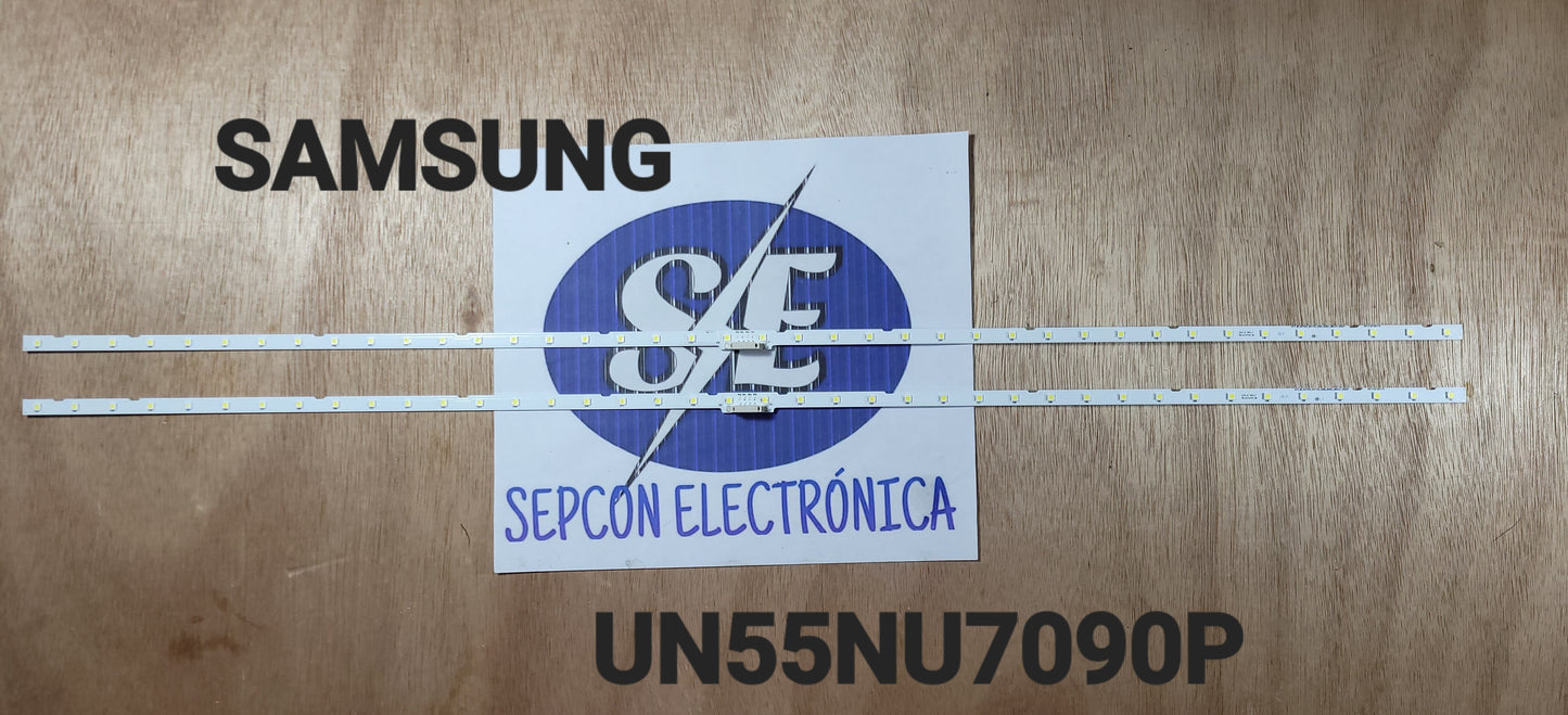 Tira LED para televisión SAMSUNG " 55NU7100, UE55RU7100, UN55NU7090P, UN55NU6900&n