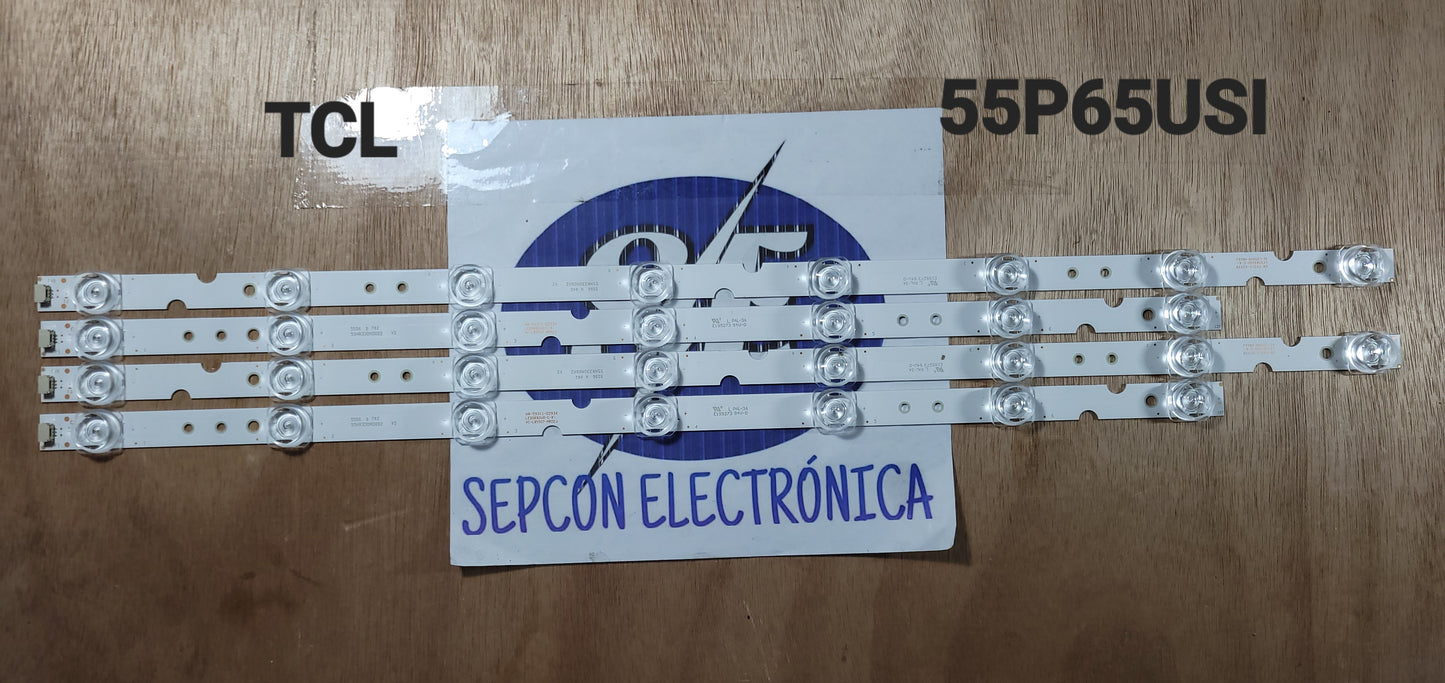 Tira LED para televisión TLC 55" 55p65usi,  55HR330M08A2