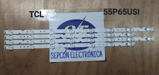 Tira LED para televisión TLC 55" 55p65usi,  55HR330M08A2