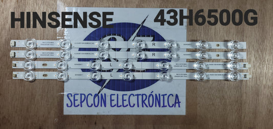 Tira LED para televisión HISENSE 43" 43H6500G