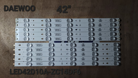 Tira LED para televisión DAEWOO " LE42U6500A