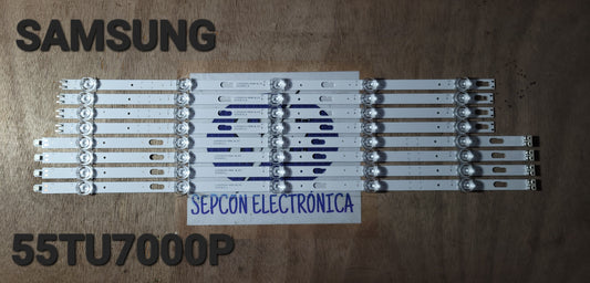 Tira LED para televisión SAMSUNG 55" UN55TU7000P JLD550A1330