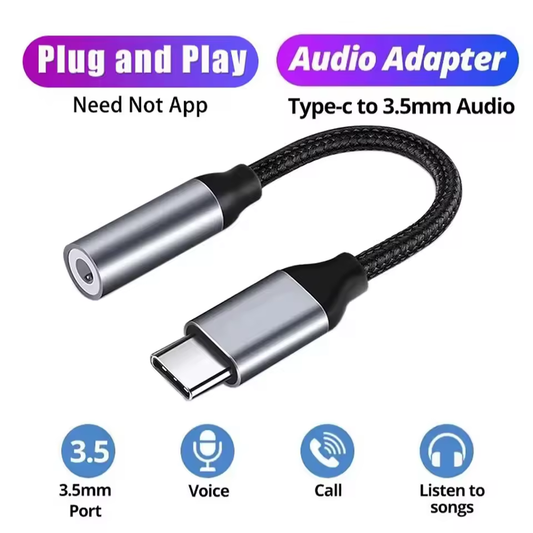 Adaptador tipo C a 3.5mm