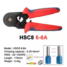 kit de crimpadora de terminales tipo hueco HSC86-6D