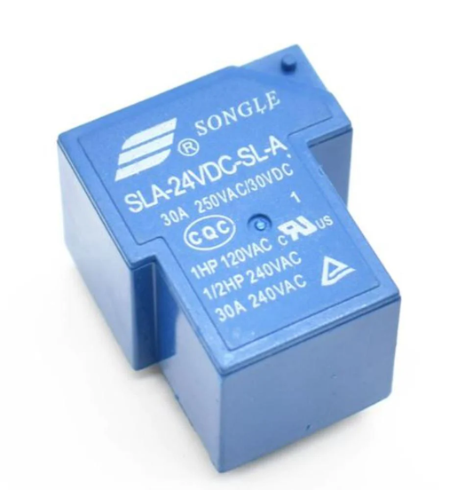Relay 5 pines 24V 30A, SLA-24VDC-SL-A