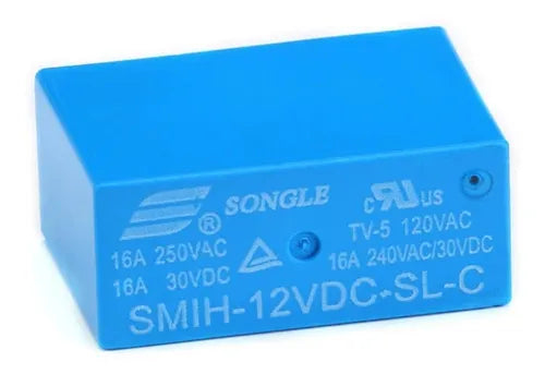 Relay Songle 8 Pines 12VDC 16A SMIH-12VDC-SL-C
