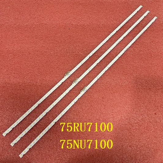 Tiras LED para televisión Samsung de 75 Pulgadas 75nu7100,  UN75RU7100, UE75NU7100, UE75NU7200, UN75NU7100, UN75NU6900, UN75NU6950, UN75NU7200, UN75NU7100, G3