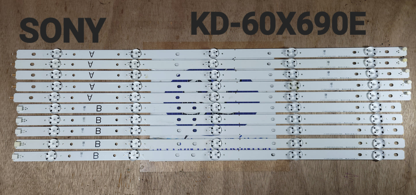 Tira LED para televisión SONY " KD-60X690E KD-60X6700E