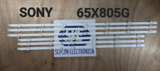 Tira LED para televisión SONY 65" 65X805G, 65X7500H, 65XG8096, 65X75CH, 65X750H, 65X800G, 65X8000G