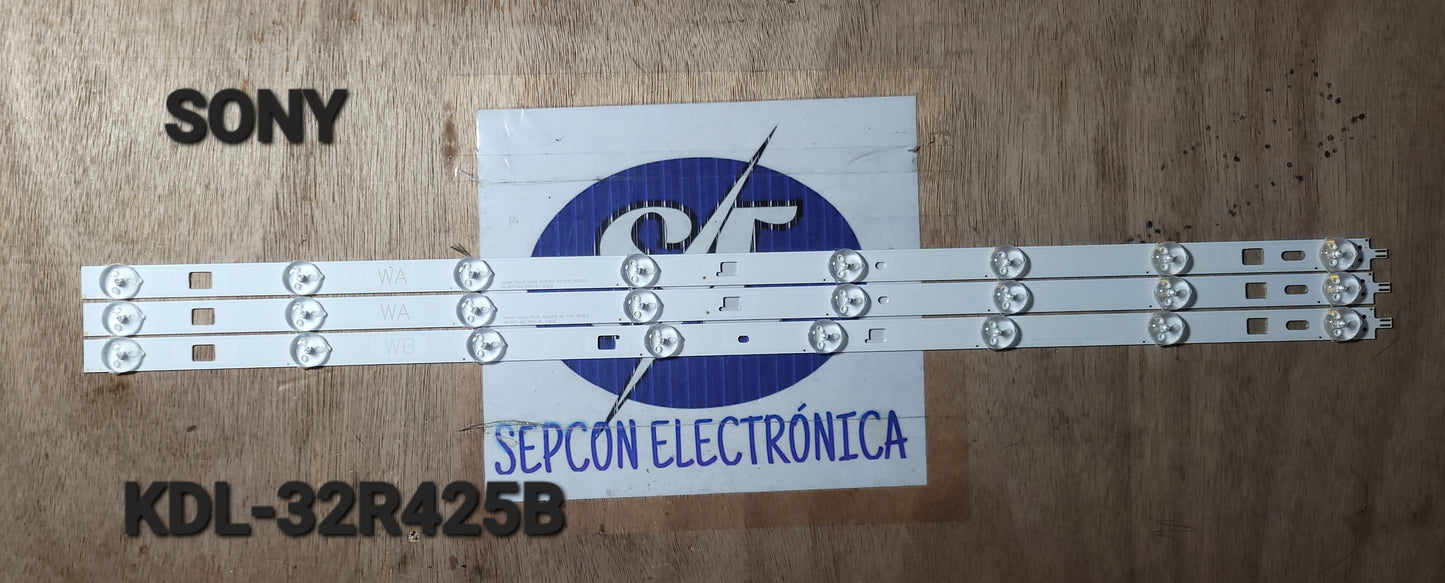 Tira LED para televisión SONY " KDL-32R425B