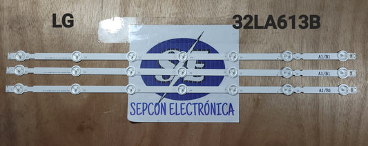 Tira LED para televisión LG  32" 32LA613B 3X7