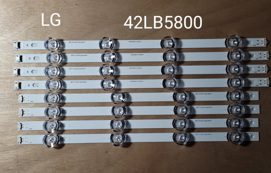 Tira LED para televisión LG 42" 42LB5600, 42LB5650, 42LB572, 42LB580 42LB5610, 42LF5600, 42LF6200, LB5610, LB6300, 42LB561