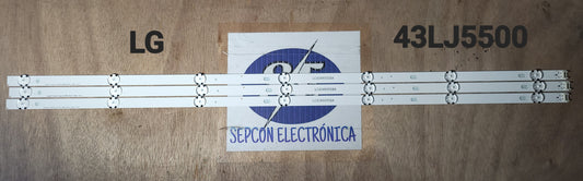 Tira LED para televisión LG 43" 43LJ5500