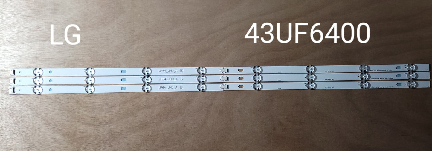 Tira LED para televisión LG 43" 43UH6030 43UH6100 43UF6400