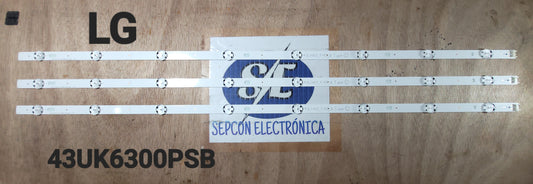Tira LED para televisión LG 43" 43UK6300