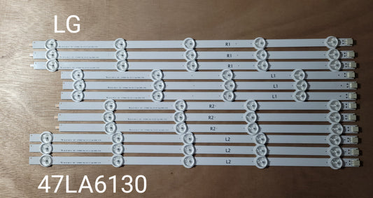 Tira LED para televisión LG 47" 47LA6130, 47LA620, 47LA6208 47LN5790 47LN570, 47LN5708, 47LA5200, 47LA6200