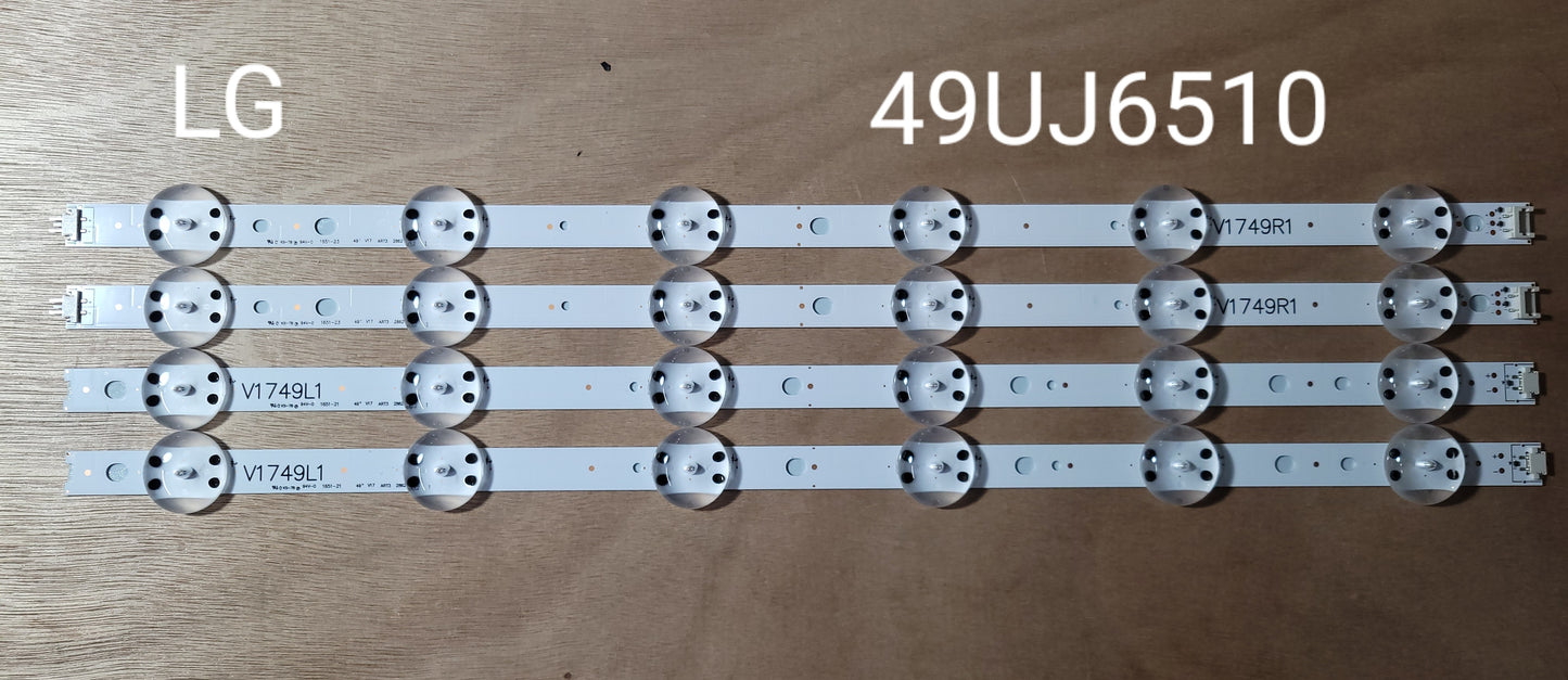 Tira LED para televisión LG 49" 49UJ6510 49UJ6565, 49UJ6500, 49UV340C, 49UJ651V, 49UJ670